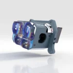 Four Eye Pro projector lens featuring eye-shaped LED elements, designed for enhanced automotive lighting performance