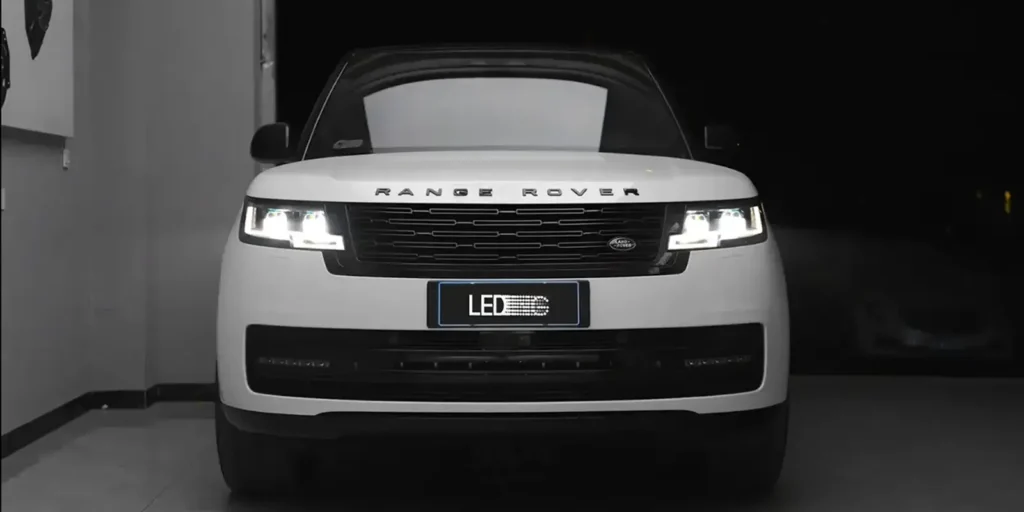 land rover headlight modification case