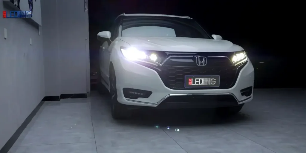 white honda urv modification finished